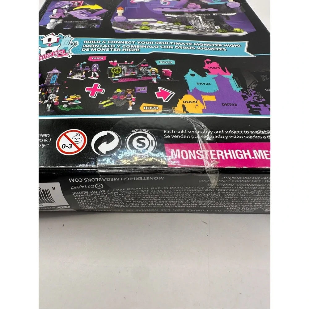NEW Worn Box Monster High Ghostly Gossip Column Mega Bloks Spectra Vondergeist